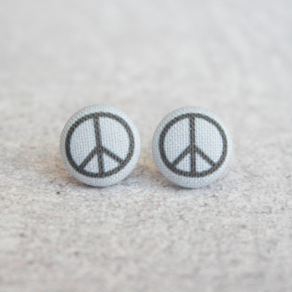 NWT Peace Sign Earrings